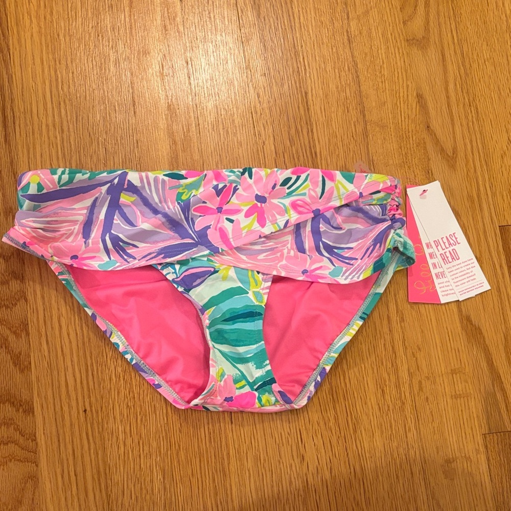Lilly Pulitzer Lagoon Sarong Hipster Bottom - it was all a dream size 6